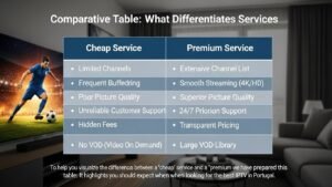 Tabela Comparativa: O Que Diferencia os Serviços