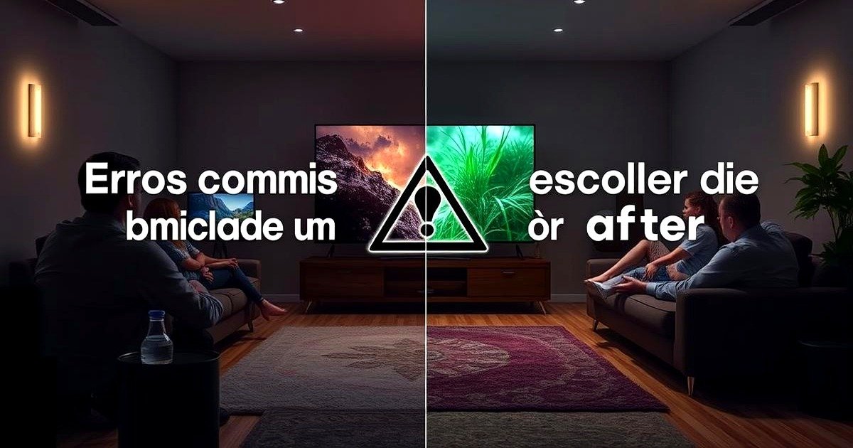 Imagem representando erros comuns ao escolher um provedor de IPTV Quase de Borla, com uma pessoa frustrada e uma pessoa satisfeita