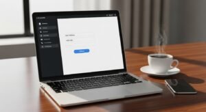 Ecrã de computador a mostrar um portal online para carregar listas m3u na aplicação net iptv através do endereço MAC.
